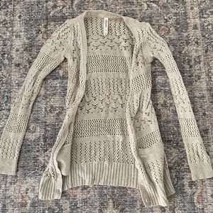 Lightweight tan cardigan